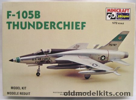 Hasegawa 1/72 F-105B Thunderchief High Visibility, 1014 plastic model kit